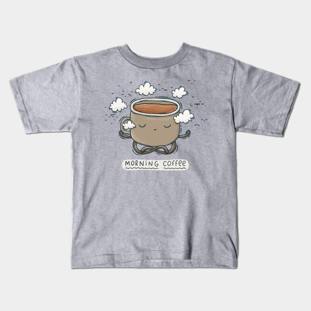 Morning coffee Kids T-Shirt by Tania Tania